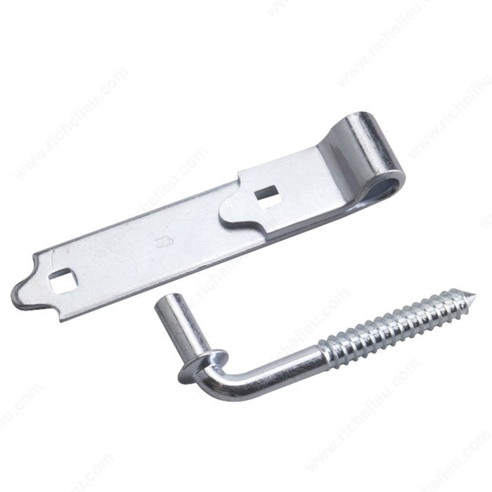 6" Zinc Heavy Duty Hinge Strap with Screw Hook - Onward 931XBC