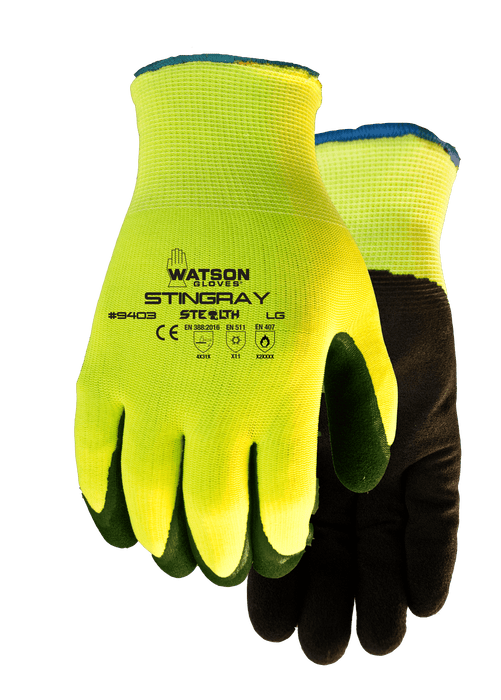 Watson Gloves 9403 Stealth Stingray hi-vis yellow insulated work glove