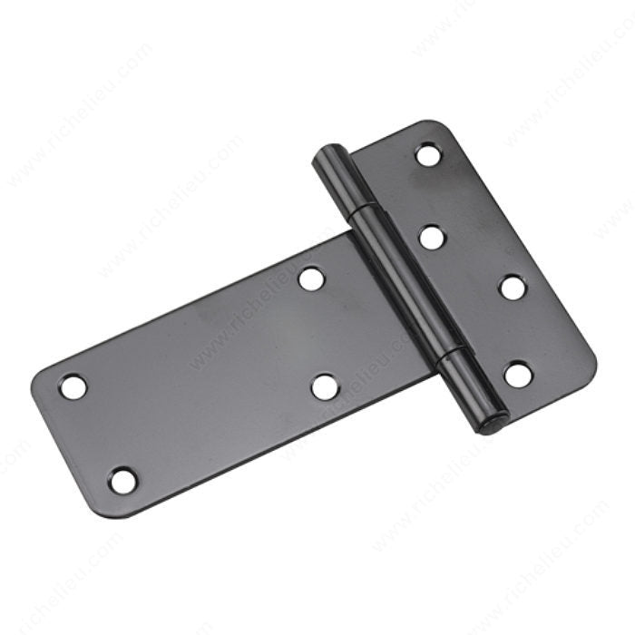 5" Black Rectangular Heavy Duty T-Hinges (2-Pack) - Onward 941FBR