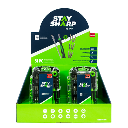 Exchange-A-Blade Stay Sharp Precision 51 PC Professional Screwdriver Bits item 96028