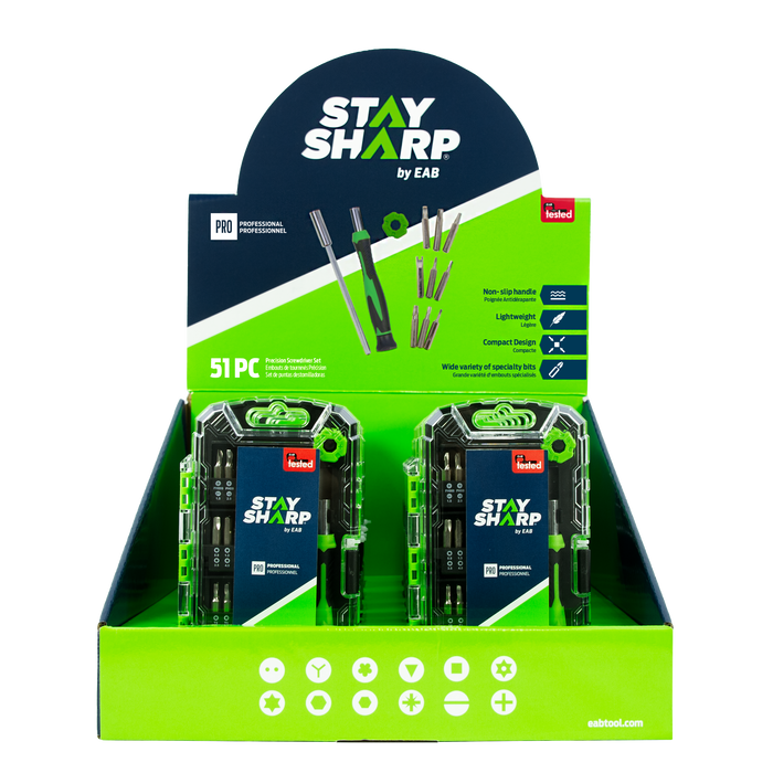 Exchange-A-Blade Stay Sharp Precision 51 PC Professional Screwdriver Bits item 96028