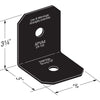 90^ Angle Bracket Black Z-Max for 4x - Outdoor Accents APVA4