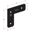 L Strap Bracket Black Z-Max for 4 x 4 - Outdoor Accents APVL4