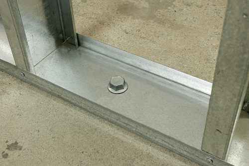 THD Concrete Screw Anchor installed 