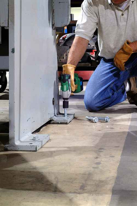 THD screw anchor being installed