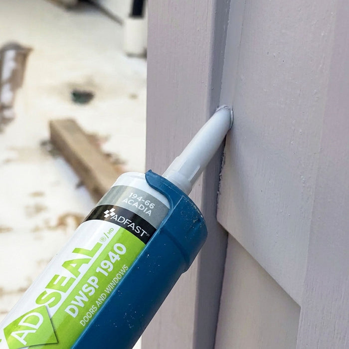 Adfast Adseal 1940 sealant sealing a window and siding joint