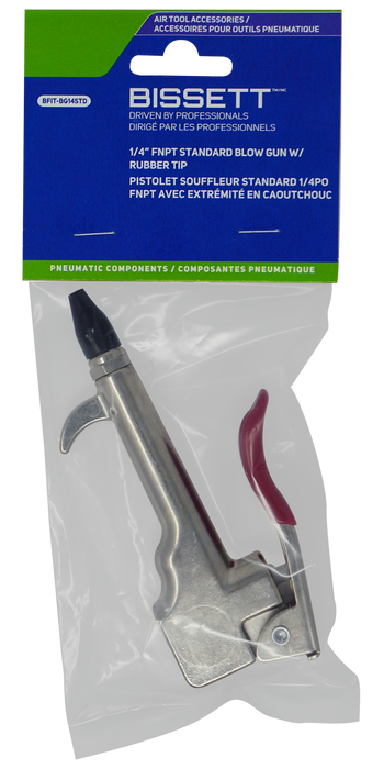 Bissett BFIT-BG14STD 1/4" Female NPT Standard Blow Gun with Rubber Tip