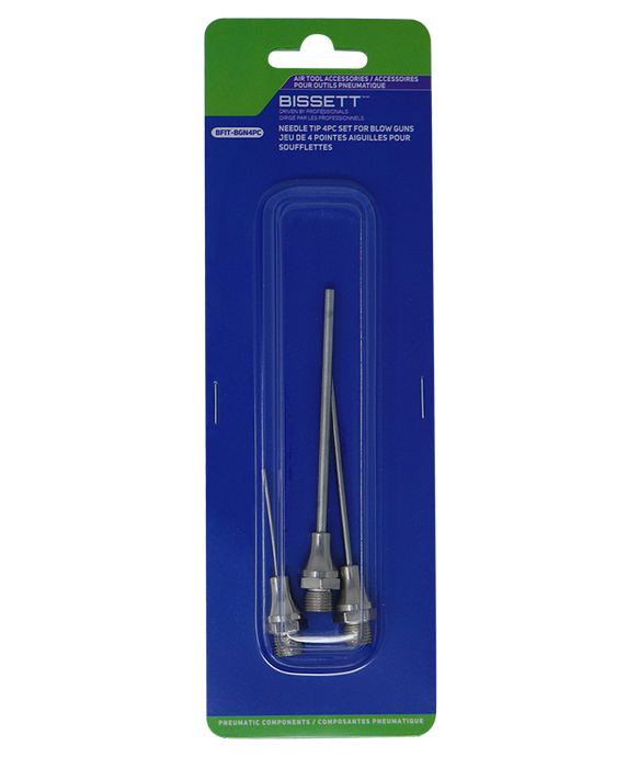 Bissett BFIT-BGN4PC Blow Gun Needle Tip Set, 4 Piece