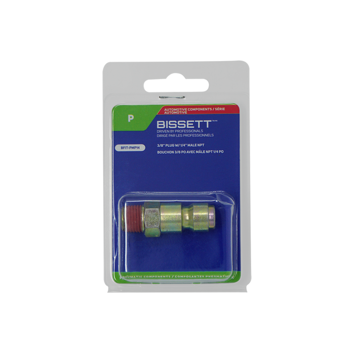 Bissett BFIT-PMP14 3/8" Automotive Plug x 1/4" Male NPT