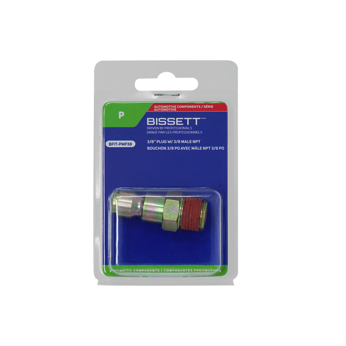 Bissett BFIT-PMP38 3/8" Automotive Plug x 3/8" Male NPT