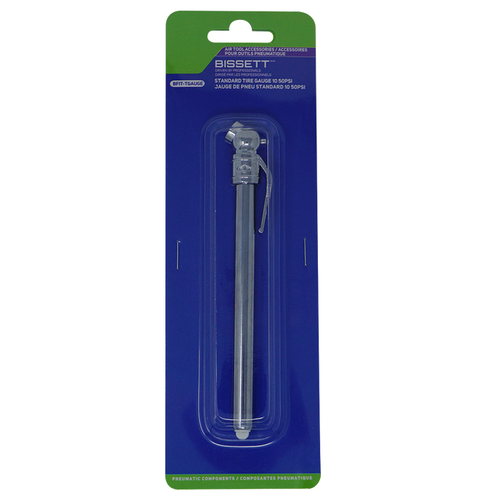 Bissett BFIT-TGAUGE Standard Tire Pressure Gauge, 10-50 PSI