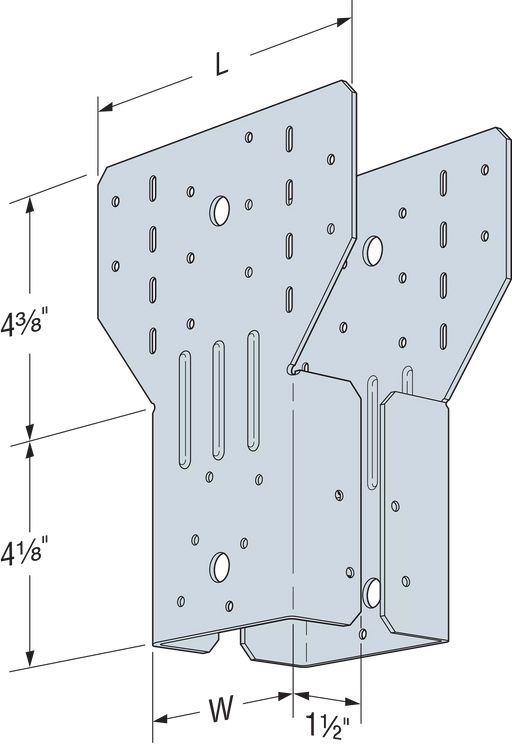 4"x Post Cap Heavy Adjustable ACH ZMAX - ACH4Z