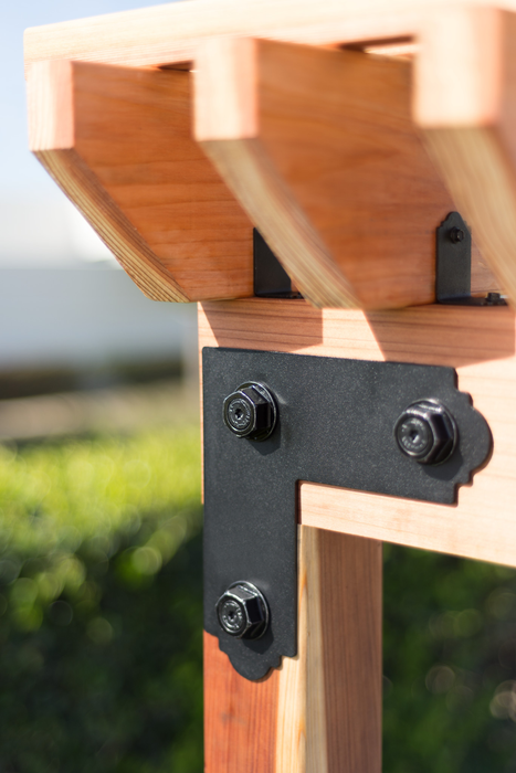 Outdoor Accents Black Powder-Coated Hex-Head Washers Installed - STN22 