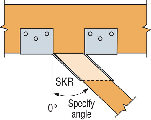 Simpson Strong-Tie top-flange beam hanger, installed illustration