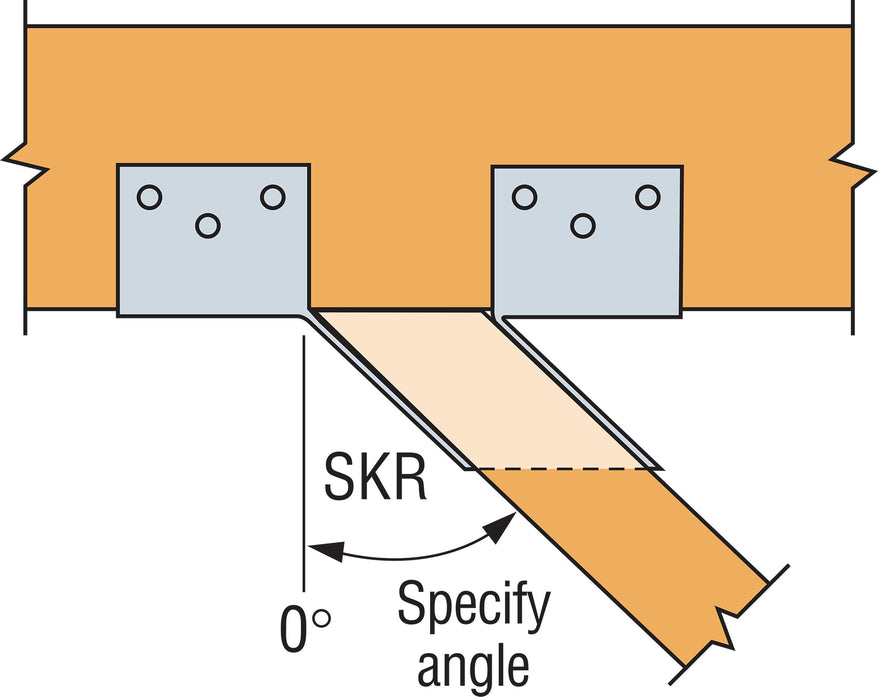 Simpson Strong-Tie top-flange beam hanger, installed illustration