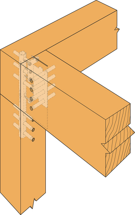 Simpson Strong-Tie CJT concealed connection, installed perspective