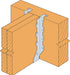 Simpson Strong-Tie heavy top-flange hanger with double-shear nailing, installed illustration