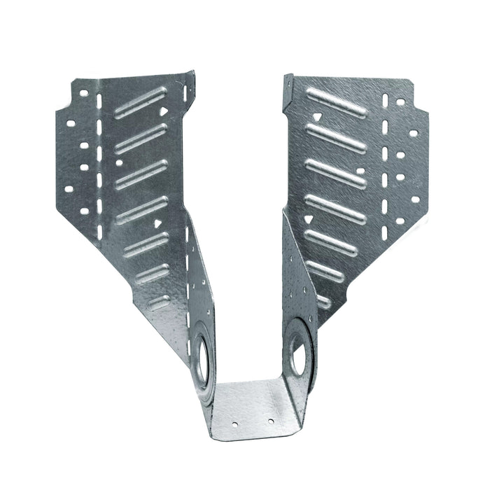 Simpson Strong-Tie slopeable / skewable rafter hanger, installed illustration