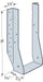 Simpson Strong-Tie medium face-mount i-joist hanger, installed illustration