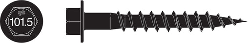 Simpson Strong-Tie SD10 black connector screw, product illustration