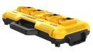 DeWalt DCB104 12V/20V/60V MAX 4-port multiport simultaneous fast charger on white background