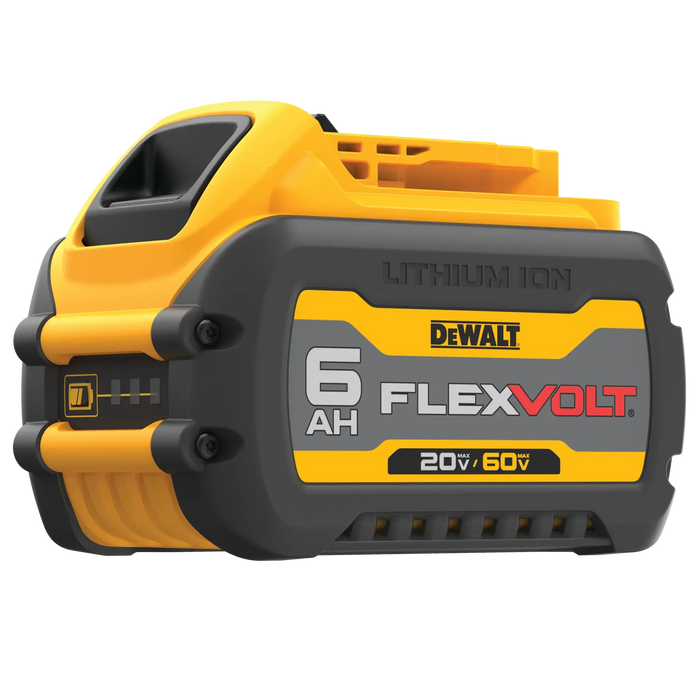 DeWalt DCB606 20V/60V MAX FLEXVOLT 6.0Ah battery on white background