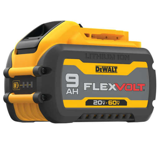 DeWalt DCB609 20V/60V MAX FLEXVOLT 9.0Ah battery on white background
