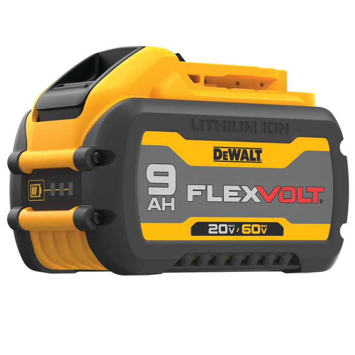 DeWalt DCB609 20V/60V MAX FLEXVOLT 9.0Ah battery on white background