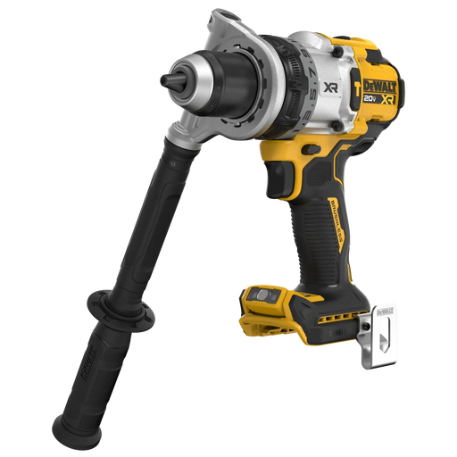 DeWalt DCD1007B 20V MAX XR 3-speed 1/2 in. hammer drill, tool only, on white background