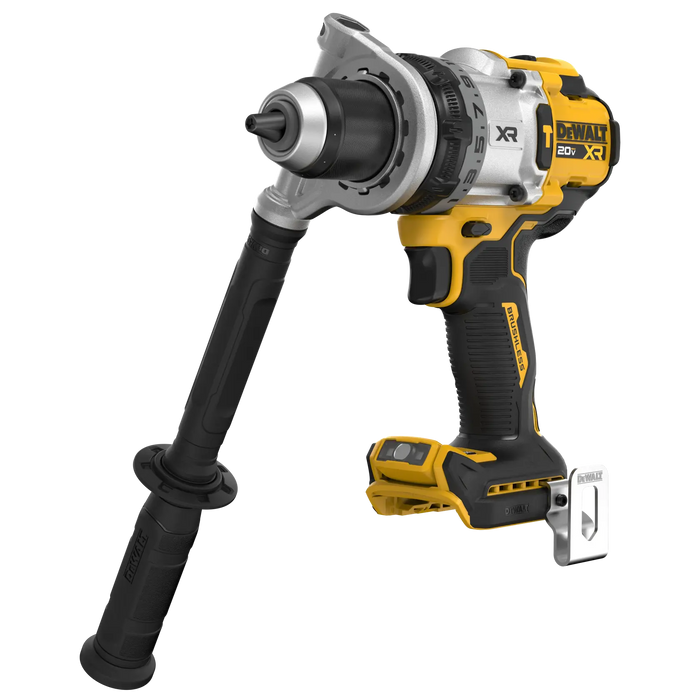 DeWalt DCD1007B 20V MAX XR 3-speed 1/2 in. hammer drill, tool only, on white background