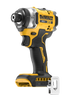 DeWalt DCF860B 20V MAX XR high torque 1/4 in. impact driver, tool only, on white background