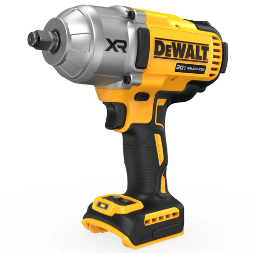 DeWalt DCF900B 20V MAX XR high torque 1/2 in. impact wrench with hog ring anvil, tool only, on white background