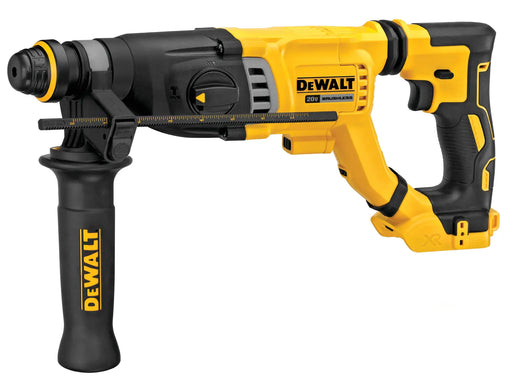 DeWalt DCH263B 20V MAX XR 1-1/8 in. SDS Plus D-handle rotary hammer, tool only, on white background
