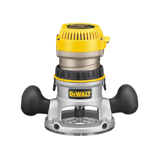 DeWalt DW616 1-3/4 HP corded fixed base router on white background