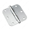 3-1/2" Door Butt Hinge Brushed Chrome (2-Pack)