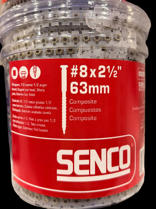 Senco DuraSpin Collated Screws, #8 x 2-1/2 in.