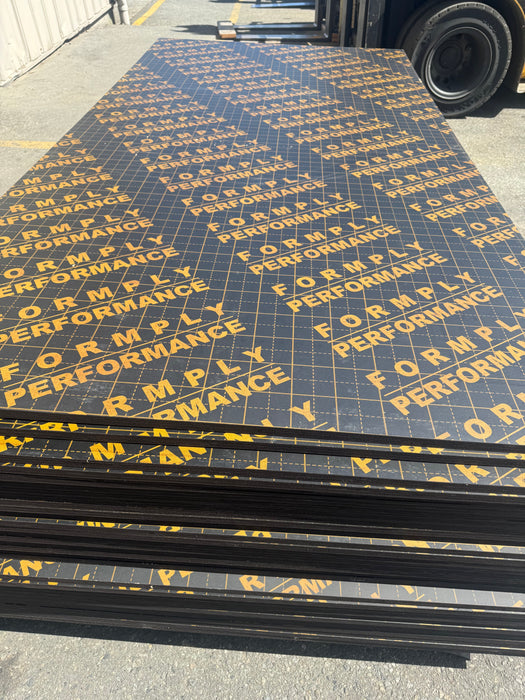 11/16" Import 2-Side HDO Black Film Face Concrete Forming Plywood 4' x 8'