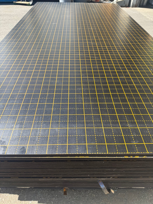 11/16" Import 2-Side HDO Black Film Face Concrete Forming Plywood 4' x 8'
