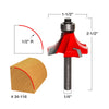 1/2" Radius Rounding Over Bit Quadra-Cut