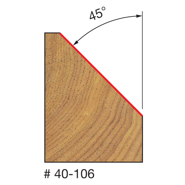 Freud 40-10X Chamfer Router Bits
