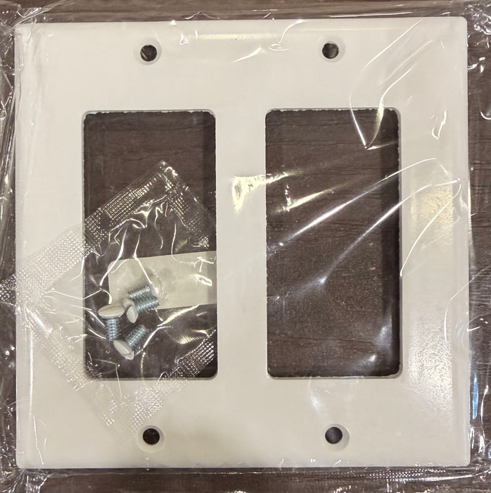 Eaton Arrow Hart 2152W-BOX 2-Gang Decorator Wallplate, Standard Size, White
