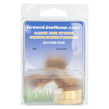 Green Line G0700B brass garden hose cap