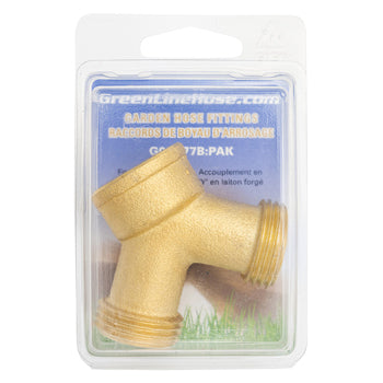 Green Line G07Y77B brass hose y coupling