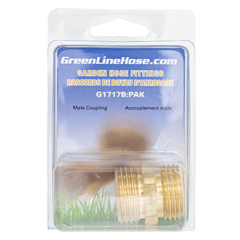 Green Line G1717B brass male hose coupling