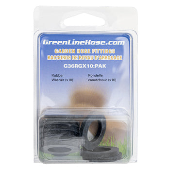 Green Line G36RGX10 rubber garden hose washers 10 pack