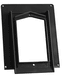 Raindog Hose Bib Plate rainscreen mounting plate, Black