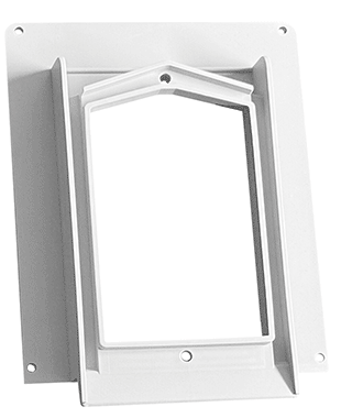Raindog Hose Bib Plate rainscreen mounting plate, White