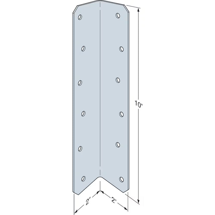 2"X 10" Medium L Angle ZMAX - ML210Z