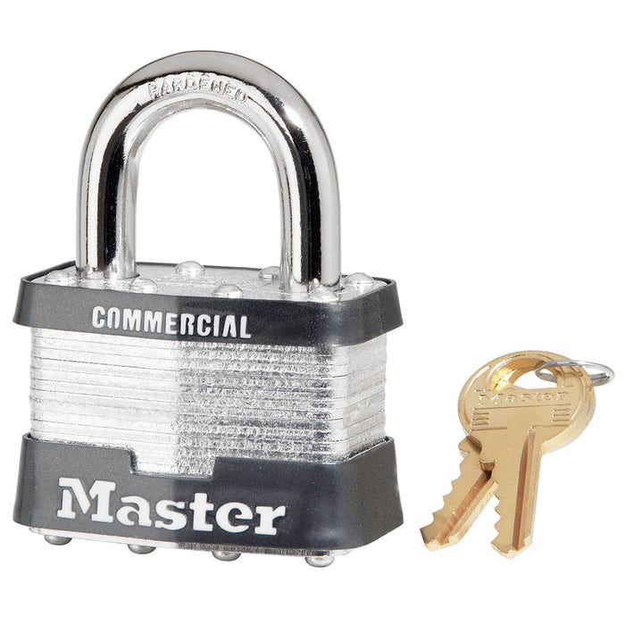 Master Lock No. 5 Laminated Steel Padlock, 2 in., Keyed Alike