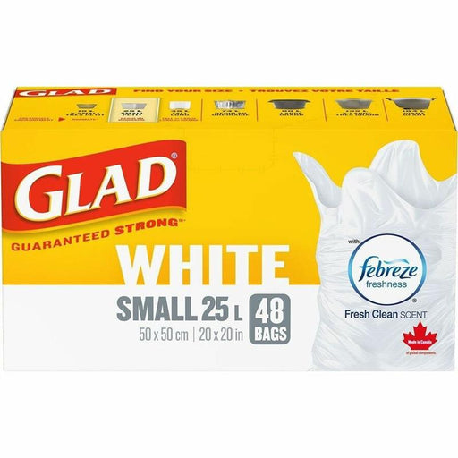 Glad small kitchen garbage bags with Febreze, 48 count box